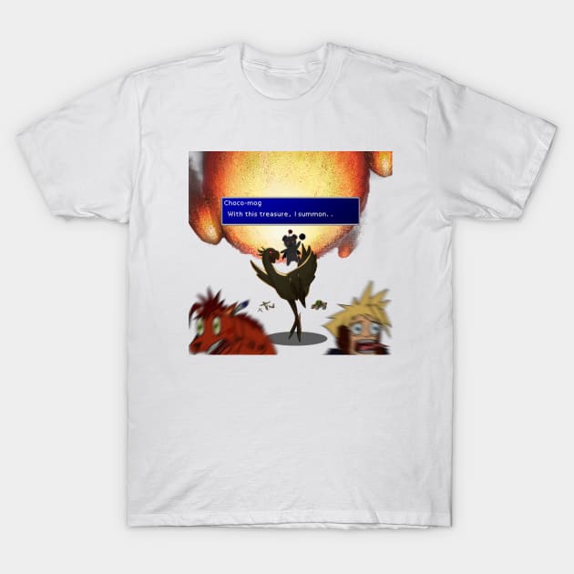 Dark Choco - Mog Final Fantasy VII T-Shirt by Lotus Ink Mage